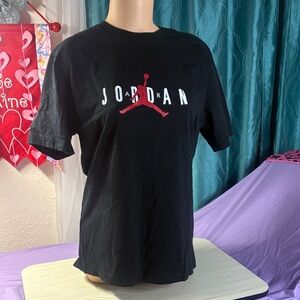 Jordan Black and Red Logo T-Shirt